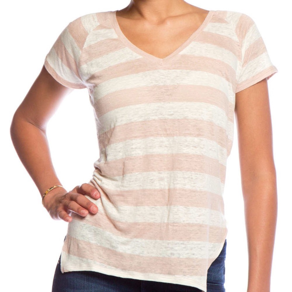 Velvet by Graham & Spencer Pink Stripe Top (NWT!)